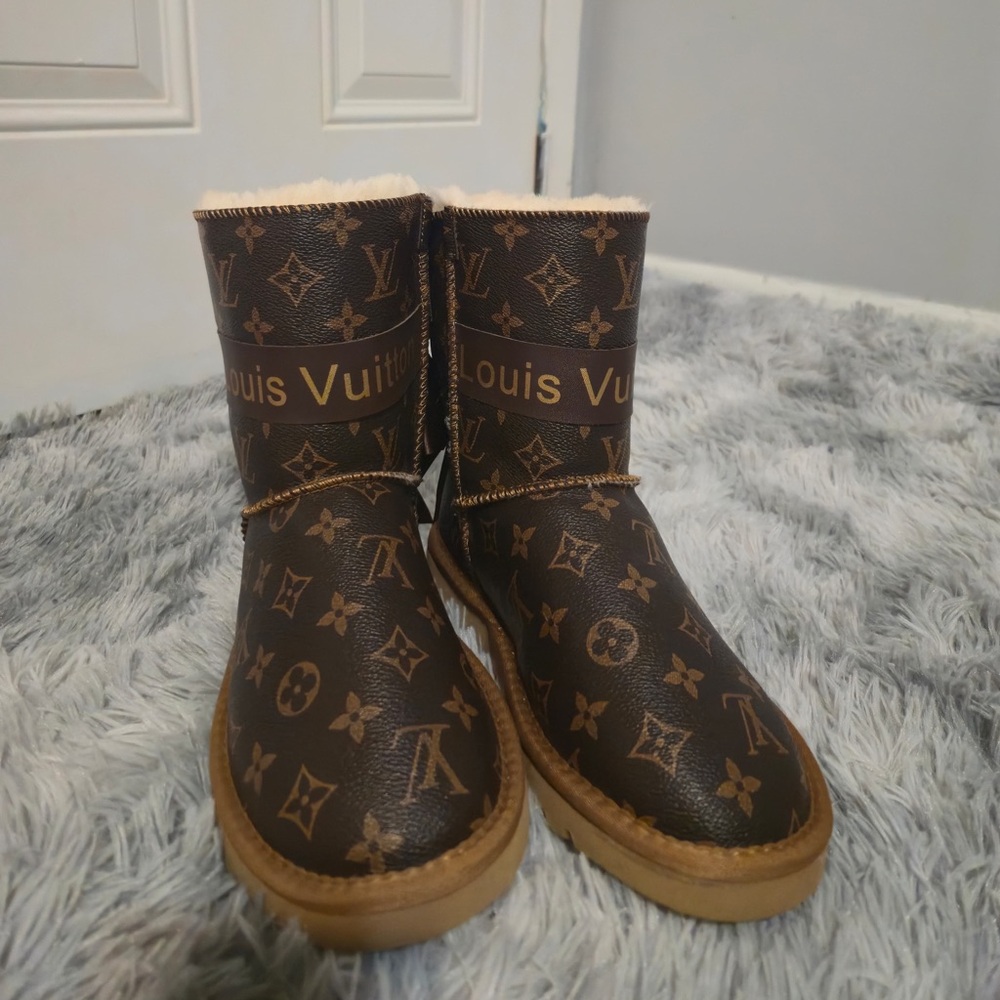 Louis Vuitton Dark Brown Monogram Boots